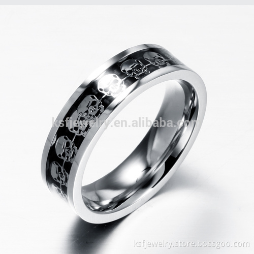 Mens Stainless Steel 316L Ring Skull Ring Fashion Inlay Ring Alibaba Wholesale